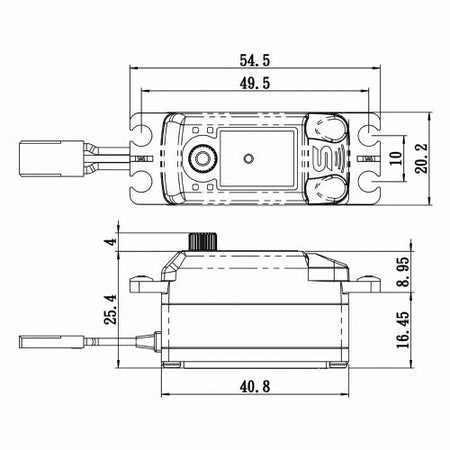 Savox SV1254MGP HV Coreless Low Profile Digital Servo Soft Start 7.4V Default Title