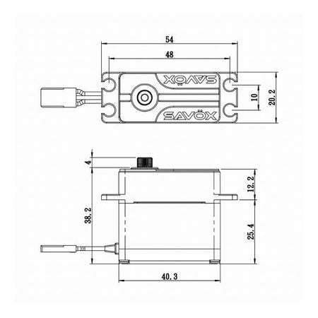 Savox Plus High Voltage Coreless Steel Gear Monster Torque Servo 1/8 Scale SV1280SGP Default Title