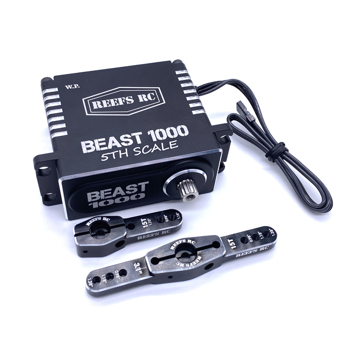 Reefs RC Beast 1000 1/5th Scale High Torque, High Speed Brushless Servo w/ Aluminum Horns REEFS102 Default Title