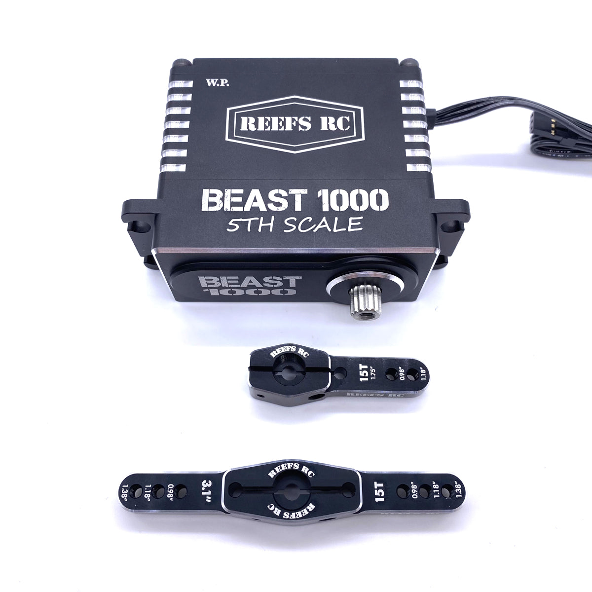 Reefs RC Beast 1000 1/5th Scale High Torque, High Speed Brushless Servo w/ Aluminum Horns REEFS102 Default Title