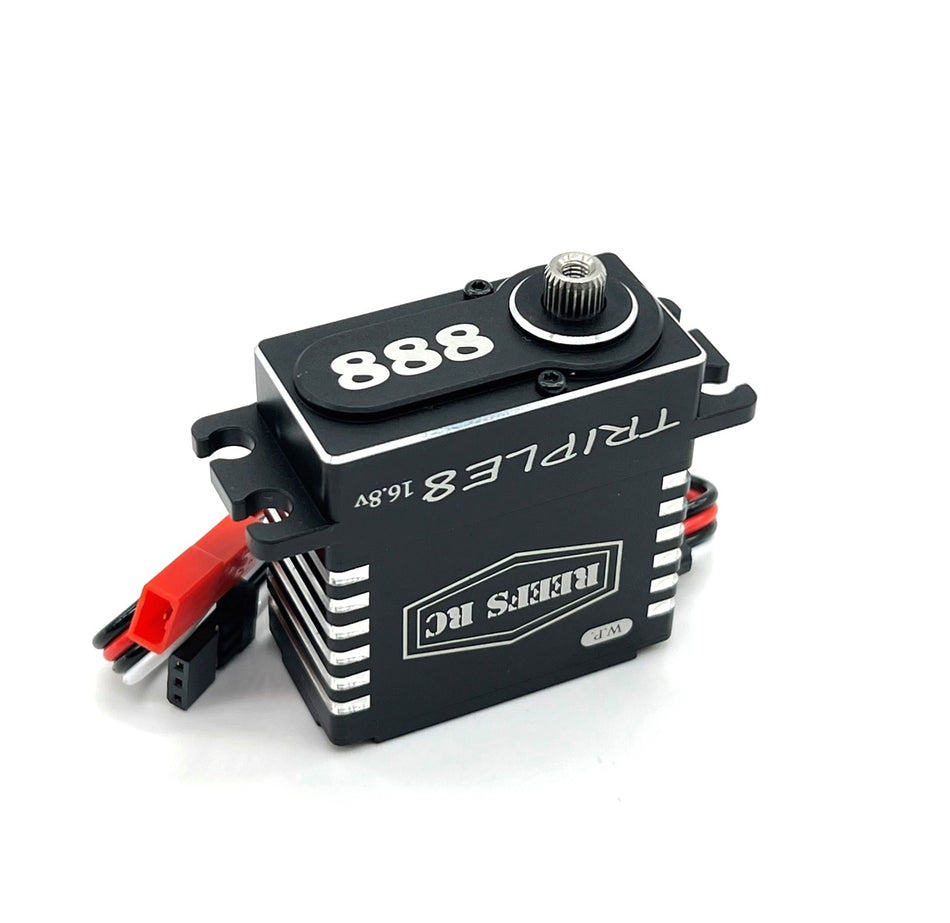 Reefs RC Triple 8 16.8V 4S Direct High Torque High Speed Brushless Servo with 4S Connector REEFS124 Default Title