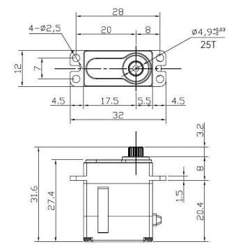 Reefs RC 179 Smart Micro Servo/Winch REEFS129 Default Title