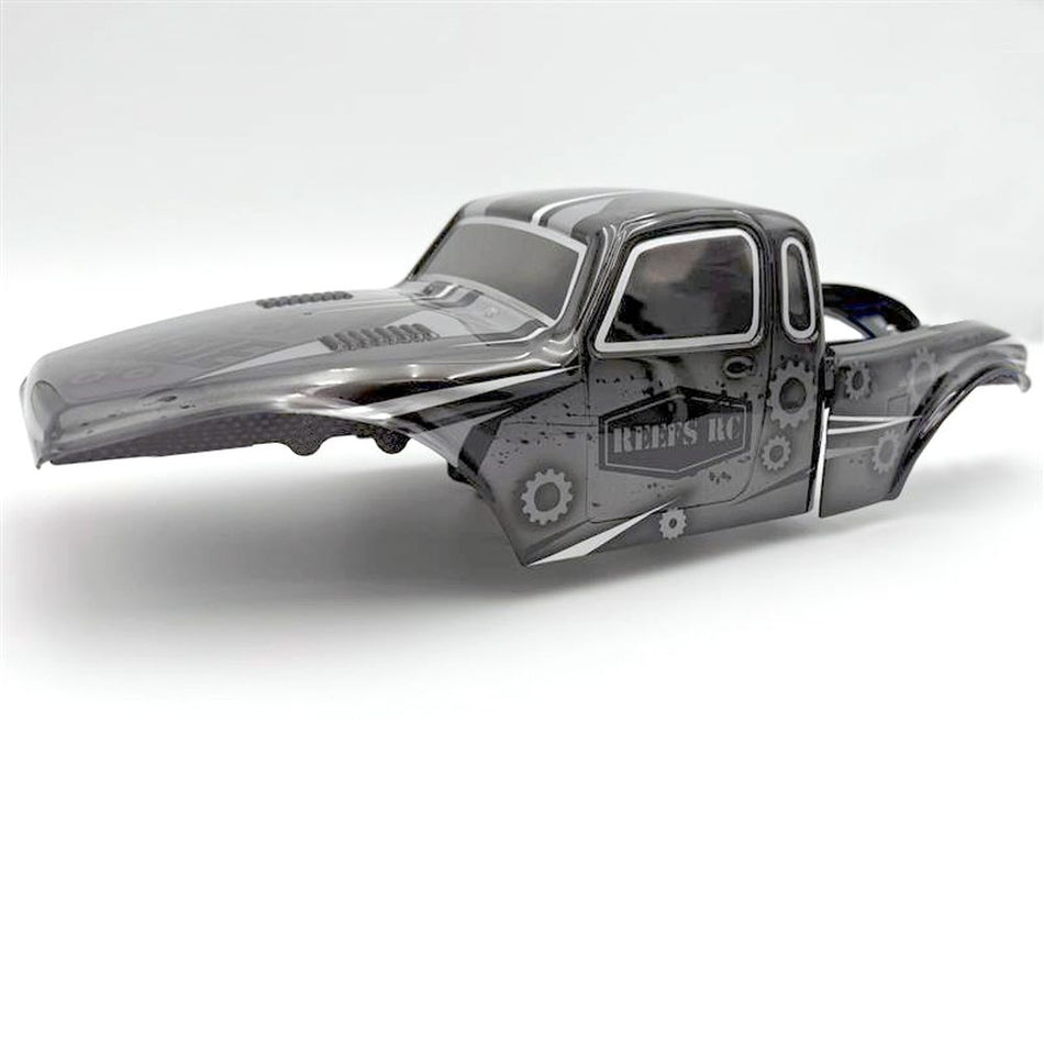 Reef's RC Clear "PLAGUE" 1/10th Crawler CompBody Set w/Stickers & Mask REEFS226