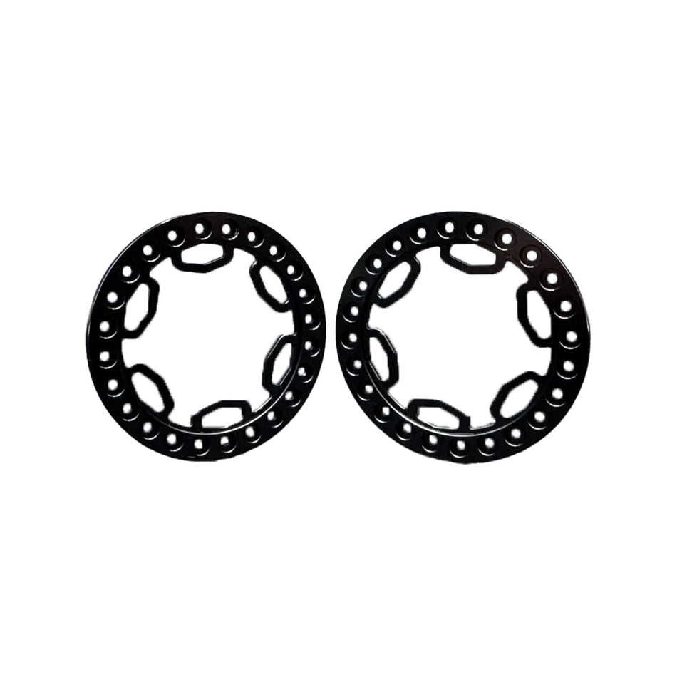 Reef's RC 1.9 "SHIELD" Beadlock Ring (Black) (2) REEFS257
