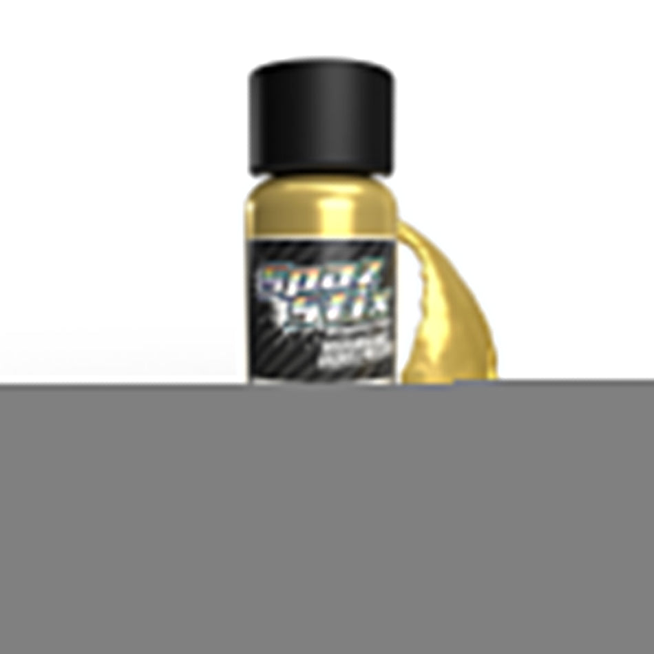 Spaz Stix Gold Metallic Airbrush Ready Paint, 2oz Bottle 00370