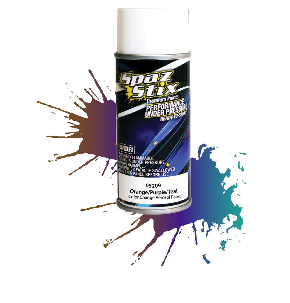 Spaz Stix COLOR CHANGING PAINT ORANGE / PURPLE / TEAL AEROSOL 3.5OZ Default Title