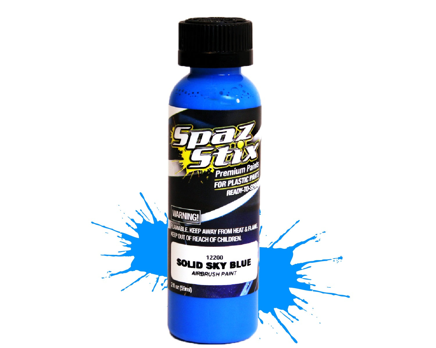 Spaz Stix SOLID SKY BLUE AIRBRUSH PAINT 2OZ Default Title