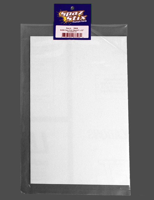 Spaz Stix .030" Clear Poly Sheet 8.5x11 95030 Default Title