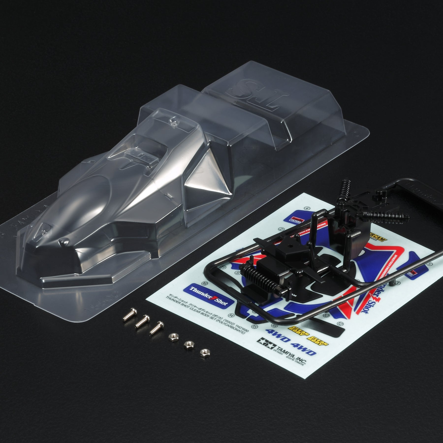 Tamiya JR Thunder Shot Clear Body Set, Polycarbonate 15502 Default Title