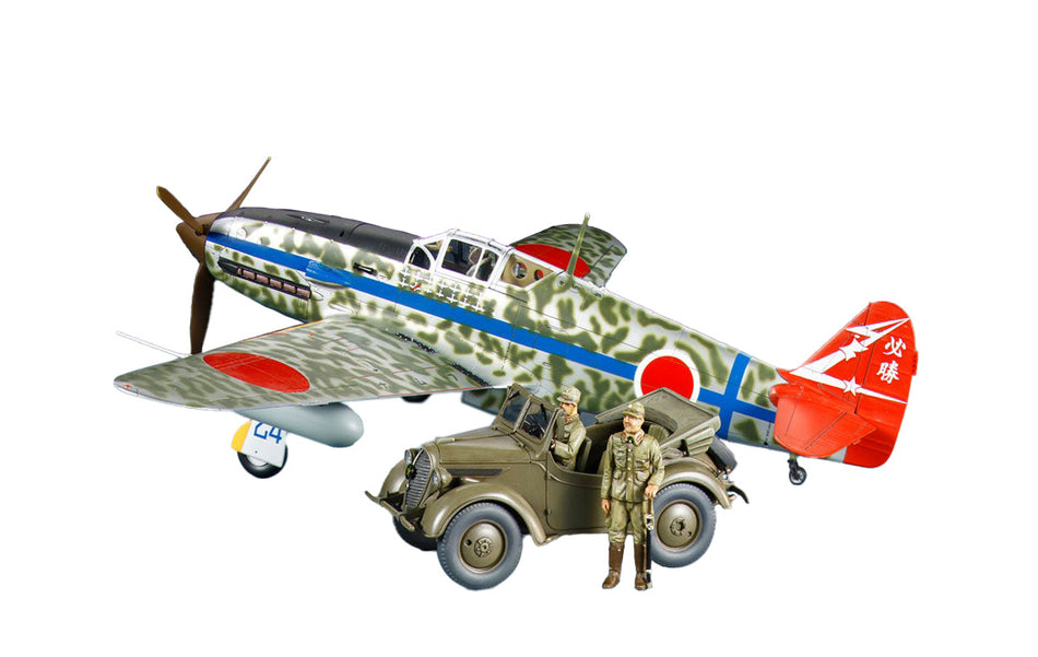 Tamiya 1/48 Kawasaki Ki-61-Id Hien (Tony) & 4x4 Light Vehicle