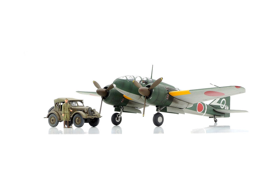 Tamiya 1/48 Mitsubishi Ki-46 III Type 100 & 4x4 Light Vehicle 25217