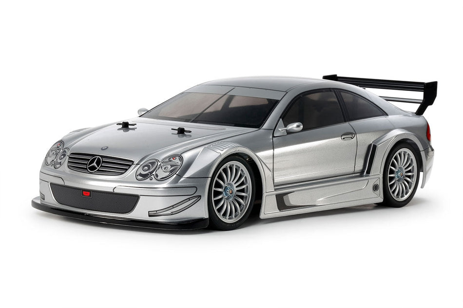 Tamiya 1/10 RC 2002 Mercedes-Benz CLK AMG Racing Version TT02 Silver 47493-A