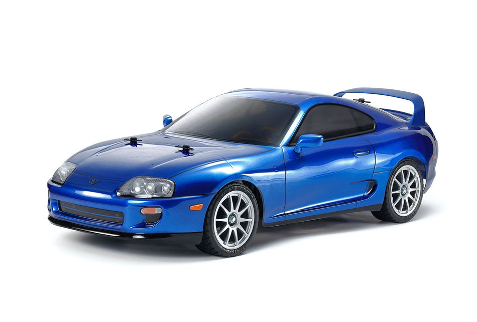 Tamiya 1/10 R/C Toyota Supra (JZA80), Metallic Blue Painted Body, 47505