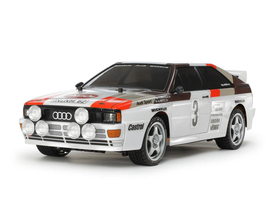 Tamiya 1/10 RC Audi Quattro A2 Rally Car Kit  TT-02 Chassis - Includes HobbyWing THW 1060 ESC