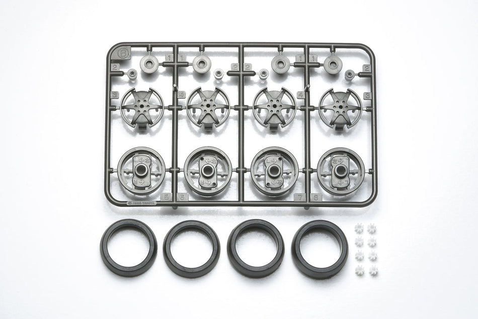 Tamiya JR Large Dia 1-Way Wheel Set, Super X & XX Chassis 94785