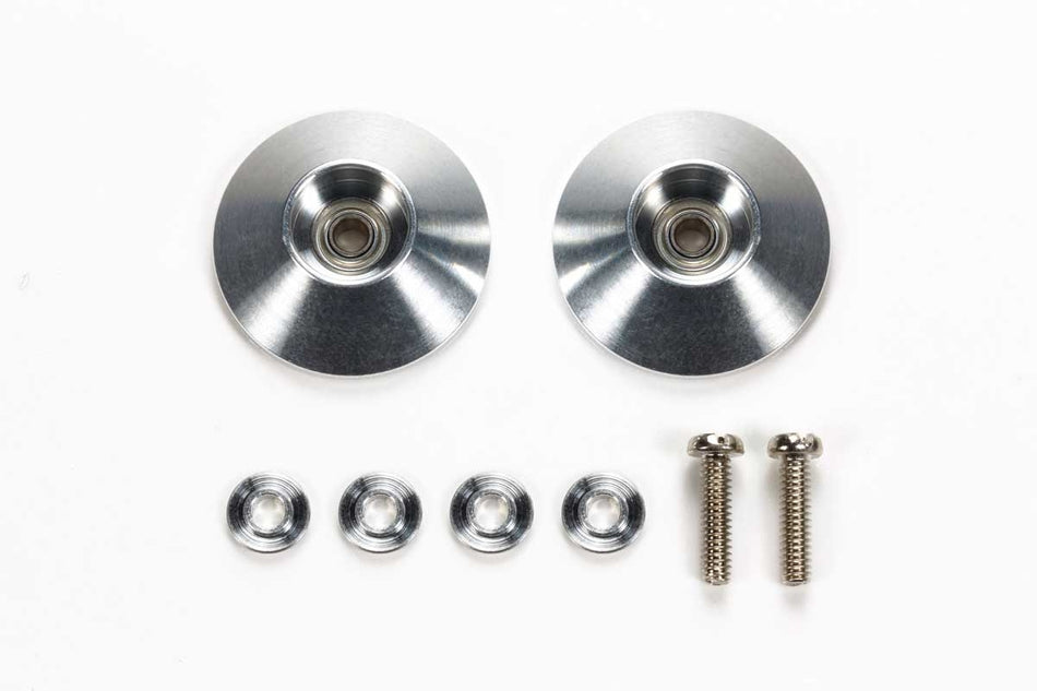 Tamiya JR 17mm Aluminum Ball Race Rollers, Tapered/Ringless 95597