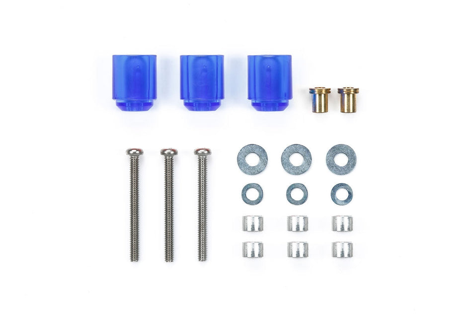 Tamiya JR Mini 4WD Hi-Mount Tube Stabilizer Set, Clear Blue 95663