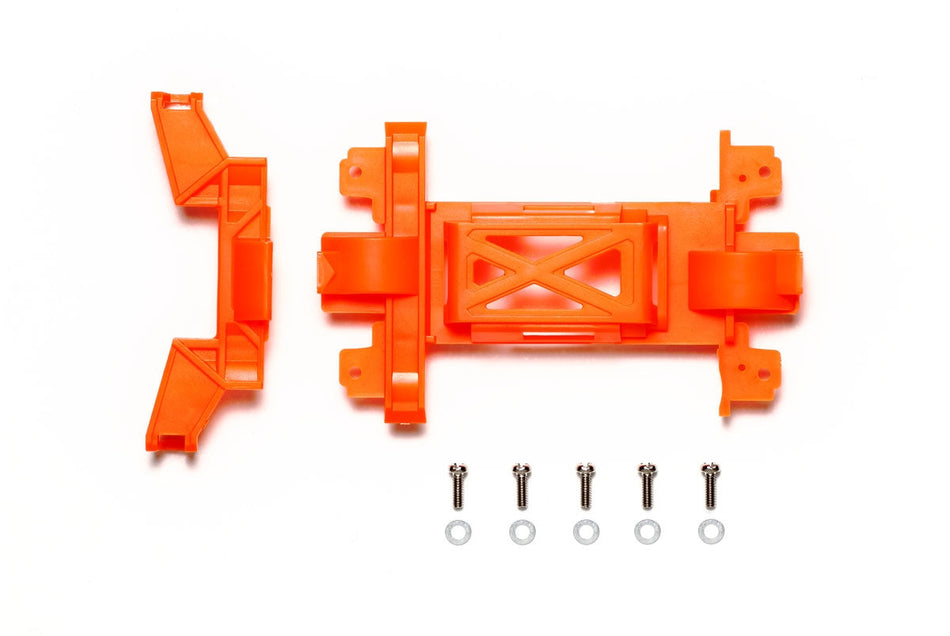 Tamiya JR Reinforced Gear Cover, for MS Chassis, Fluorescent Orange 95681