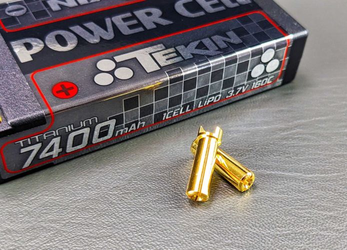 Tekin 1S 7400mAh 160C 5mm Bullets Titanium LiPo TT1650 Default Title