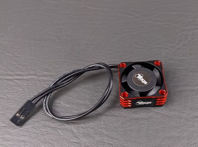 Tekin Fan 25x25x10 Hiflow Black/Red, 2pin 180mm TT3859