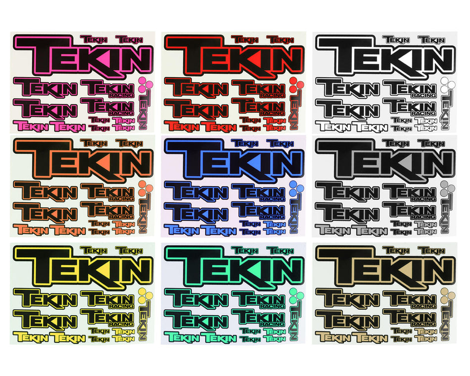 Tekin 3" x 5" Sticker Sheets (9 Colors) TT9700