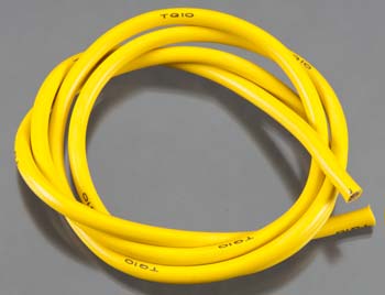 TQ Wire 10 Gauge Super Flexible Wire - Yellow 3' 1136