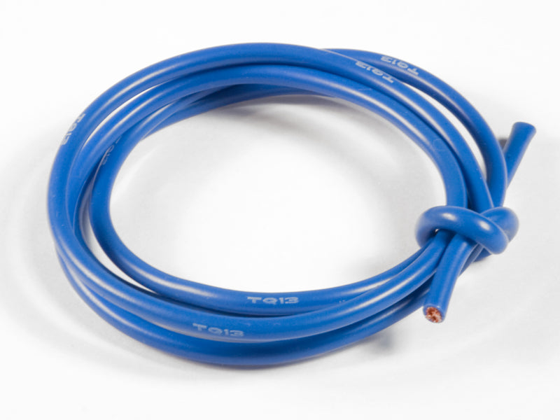 TQ Wire 13 Gauge Super Flexible Wire- Blue 3' 1332