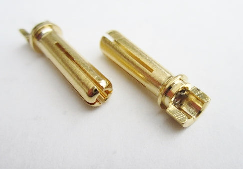 TQ Wire 4mm Male Bullets Narrow-top (pr.) Gold 18mm 2506