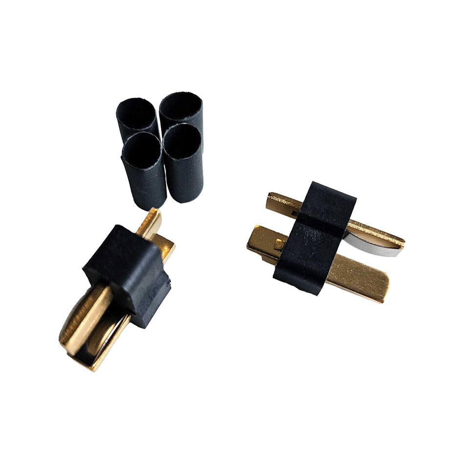 WS Deans Ultra Plug HB High Temp Black Male 2-Pack w/Shrink 1311