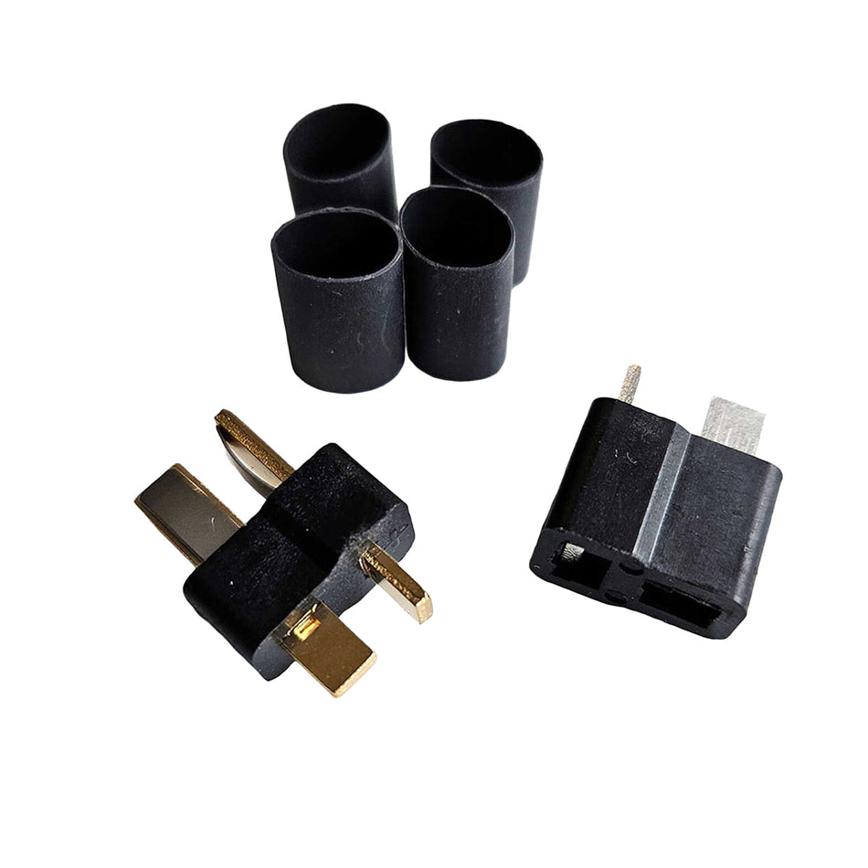 WS Deans Ultra Plug HB High Temp Black Male & Female Pair 1313