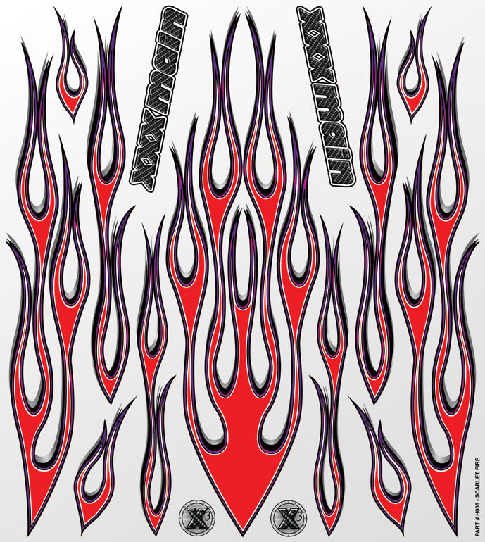 XXX Main Racing Scarlet Fire Large Decal  H006