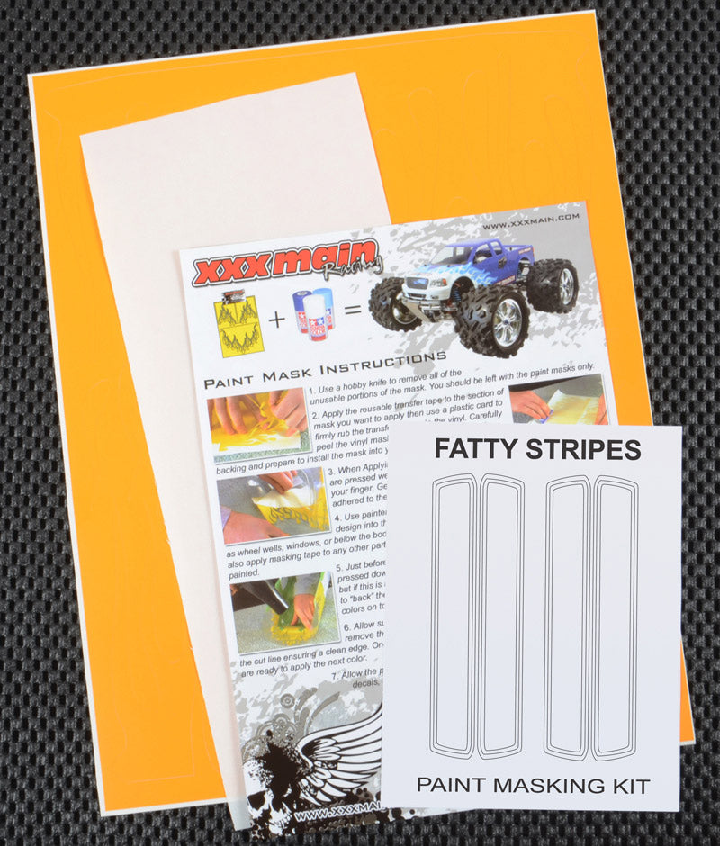 XXX Main Racing Fatty Stripes Paint Mask  M022L