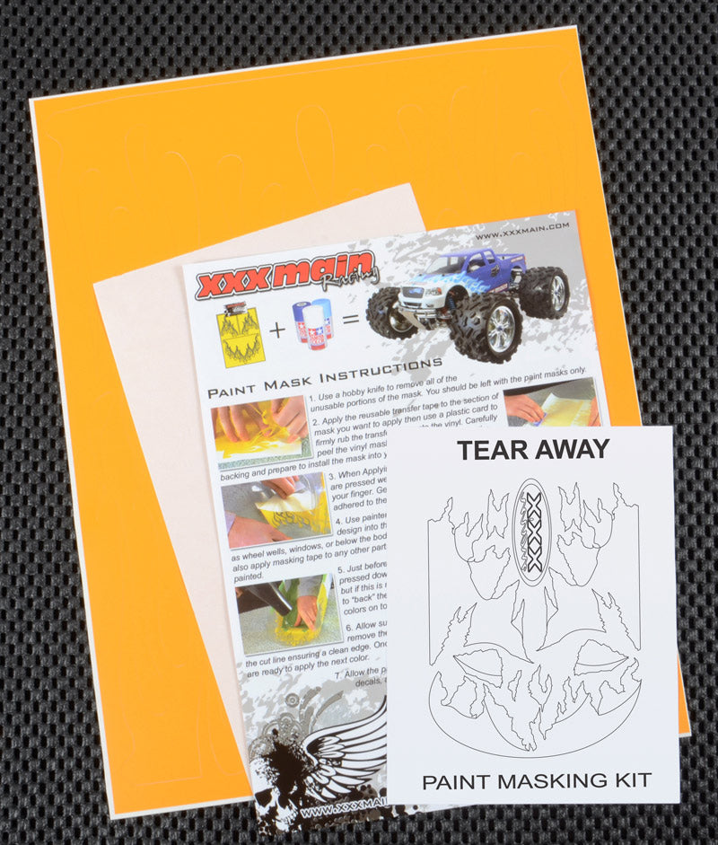 XXX Main Racing Tear Away Paint Mask  M036L