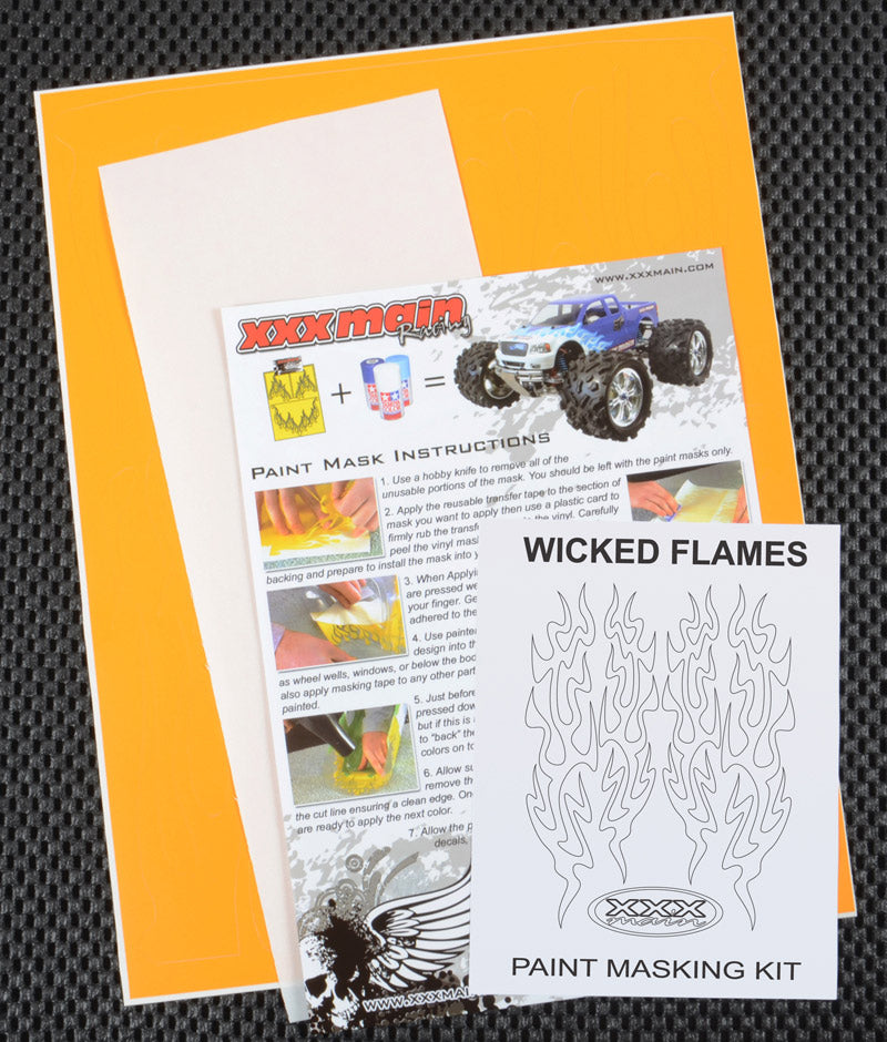 XXX Main Racing Wicked Flames Paint Mask  M037L