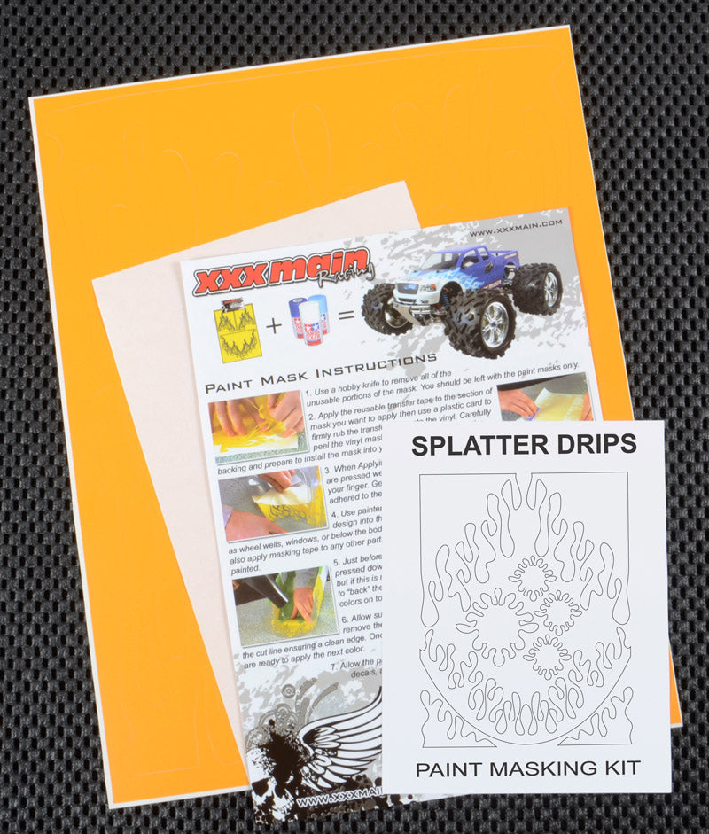 XXX Main Racing Splatter Drips Paint Mask  M046L