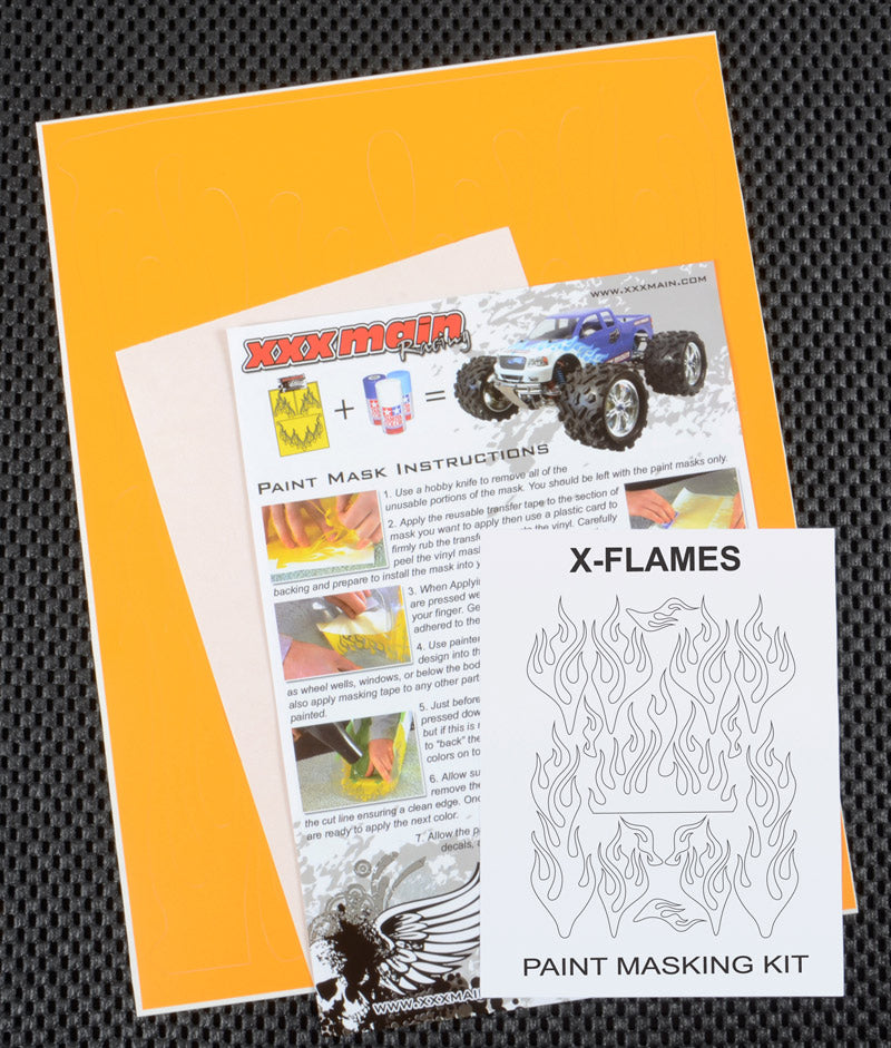XXX Main Racing X-Flames Paint Mask  M062L
