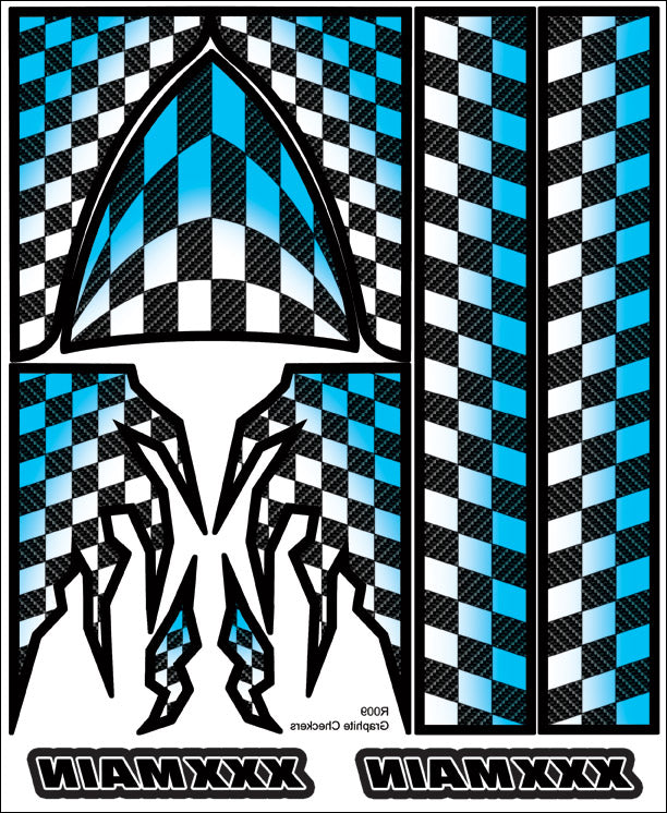 XXX Main Racing Graphite Checkers Internal Graphic R009