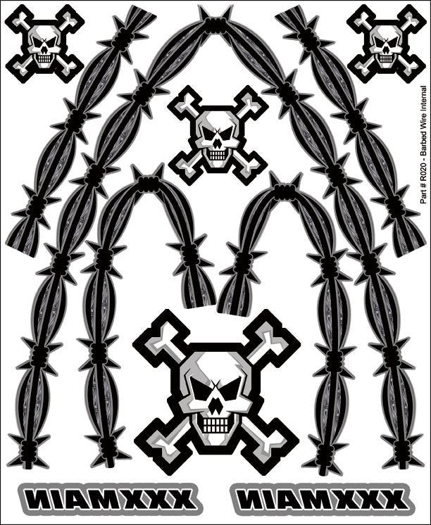 XXX Main Racing Barbed Wire Internal Graphic  R020