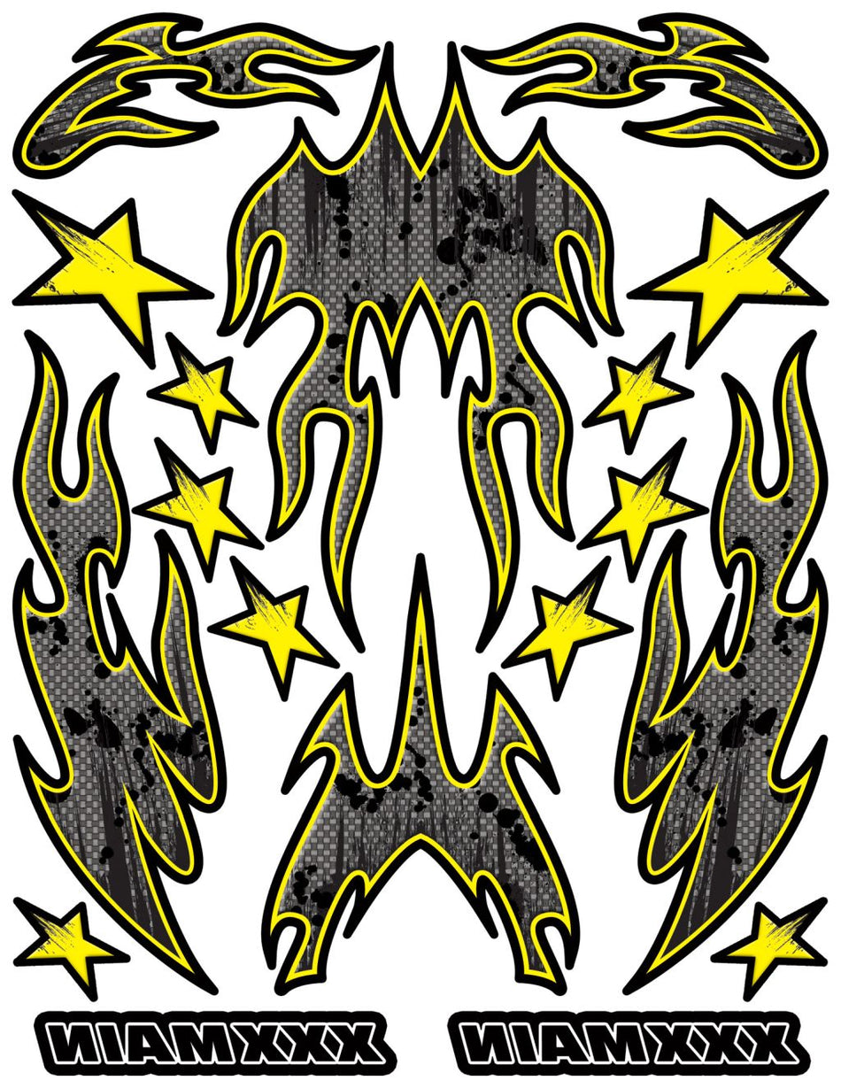 XXX Main Racing Carbon Fire Internal Graphic  R023