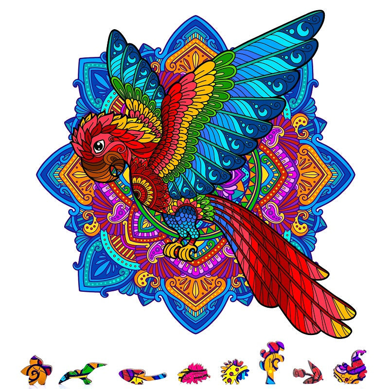 ZenChalet Puzzles Parrot Wooden Puzzle 200 Pcs P200