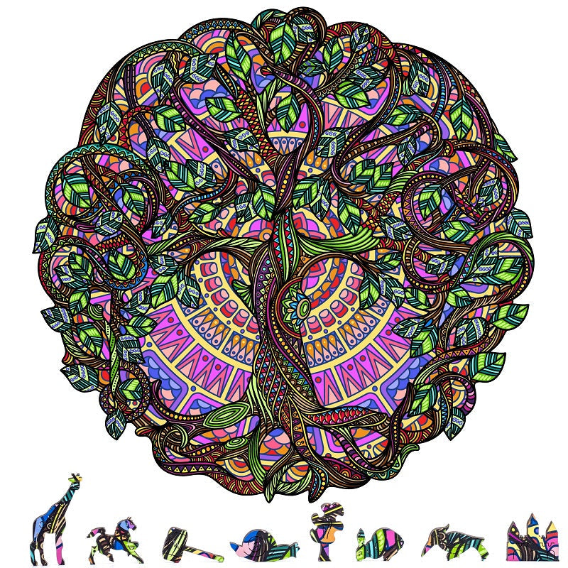 ZenChalet Puzzles Tree of Life Wooden Jigsaw Puzzle 500 pcs TL500